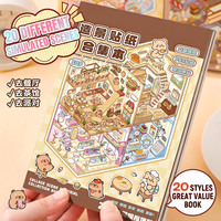 Grand livre d'autocollants 3D thérapeutiques à grande difficulté pour adultes, kit DIY créatif avec de riches détails et de grands autocollants 3D spatiaux