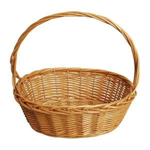 Cesta de Mimbre Ovalada Resistente con Asas para Almacenamiento y Compras, Fabricada con Precisión - Product Image 3