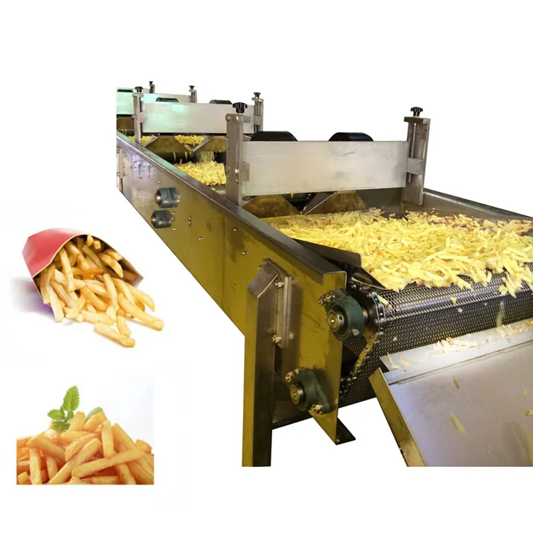 Fabrika fiyat endüstriyel tam otomatik kızarmış patates cipsi makinesi dondurulmuş fransız kızartması