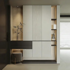 Meuble de rangement contemporain multicouche sur mesure pour chaussures, idéal pour l'entrée, les intérieurs personnalisés et l'organisation domestique - Product Image 4