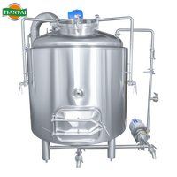 Fermenteur de bière sous pression à commande PLC, à moteur, à paroi simple, conique, en acier inoxydable, 1500L, Tiantai, pour micro-brasserie