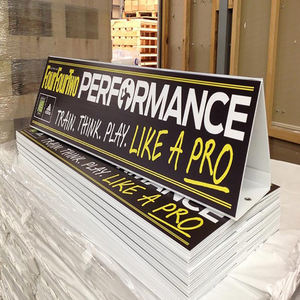 Letreros de patio al aire libre corrugados impresos a prueba de agua Letreros de césped Hojas huecas de plástico PP <span class=keywords><strong>Bandit</strong></span> Adst Display Board para promoción - Product Image 6