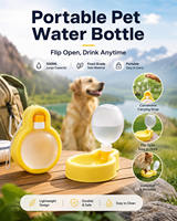 Bol pliable pour animaux de compagnie, pour chats et chiens, à suspendre, pour cage, bouteille d'eau pour animaux, récipient pour animaux, idéal pour les voyages