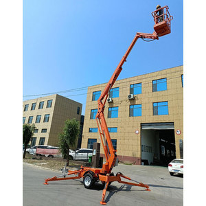 10M 12M 14M 16M 18M Aanhangwagen Gemonteerde Articulerende Giek Lift Trekken Achter Hoogwerker Hoogwerker Hoogwerker Hoogwerker Platform - Product Image 2
