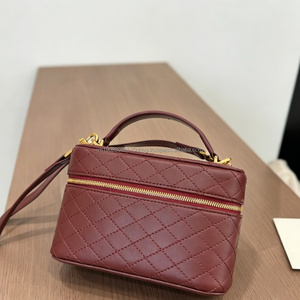 Sac bandoulière de luxe en cuir microfibre rose à motif losanges, léger, style classique parisien, pour femme et jeune fille - Product Image 6