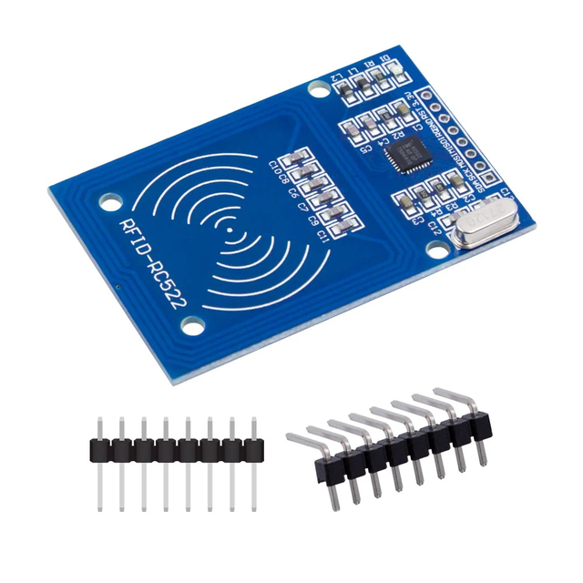 MFRC522 RFID Module 13.56MHz SPI Reader/Writer for ESP32 STM32 Access Control System with Antenna TH Mounting