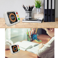 Temporizador Digital de 60 Minutos, Temporizador de Productividad con Cuenta Regresiva, Temporizador Visual LED para Niños, Aula, Tareas de Aprendizaje, Cocina, Estudiantes