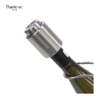 Thankhot Press-Type Roestvrij Staal 2-In-1 Vacuüm Wijnfles Stop 30 Dagen Versheid Food Grade Fabriek Directe Verkoop