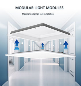 Iluminación LED Industrial Atenuable para Cuartos Limpios, Aluminio IP65, Compatible con SIP - Product Image 3