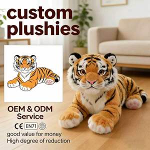 Peluche Tigre Simulato Vendita Diretta dalla Fabbrica, Giocattolo di Peluche Personalizzato a Forma di Tigre, Vendita all'Ingrosso - Product Image 1
