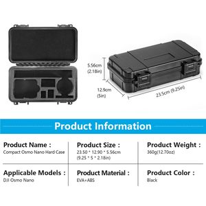 เคสแข็ง Amazear สำหรับ DJI Osmo Nano กันน้ำระดับ IPX4 พร้อมซับในบุผ้ากำมะหยี่ สำหรับชุดอุปกรณ์ครบชุด พร้อมแม่เหล็กยึดติด - Product Image 6