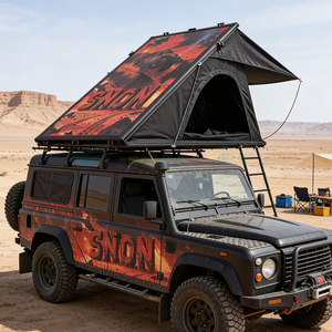 Carpa de Techo Impermeable Ligera Tipo Concha con Apertura Automática, Carpa de Techo Rígida de Fibra de Carbono ABS para 4x4, Carpa de Camping para Techo - Product Image 5