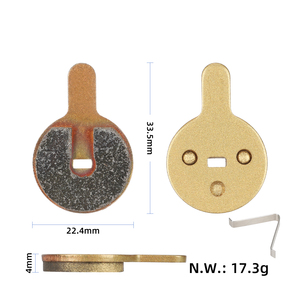 Pastillas de freno sinterizadas ULIP Rose Gold para el scooter eléctrico Kukirin G2 Pro G2 Max, pastillas de freno de resina, piezas delicadas de repuesto. - Product Image 2