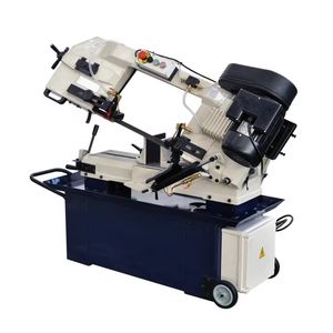 Máquina de sierra de cinta hidráulica manual de alta productividad Horizontal para ángulos de metal y motor de construcción - Product Image 2