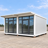 Conteneur de 20 pieds à assemblage rapide en panneaux sandwich d'acier – Bâtiment modulaire préfabriqué pour bureau, boutique, kiosque ou villa contemporaine