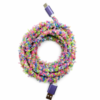 Câble de données USB-A vers USB-C Type-C Togudu en peluche, conception magnétique, charge rapide 60W, courant 2A, modèle T-143