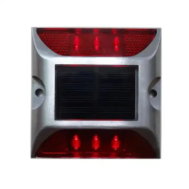 High Brightness Flashing Marker Light Reflective Aluminum Solar Led Warning Light Traffic Safety Road Stud