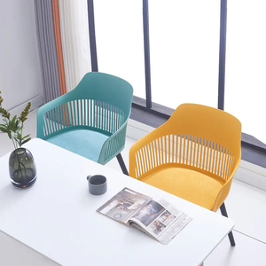 Sillas de Jardín Modernas Nórdicas Italianas, Sillas de Comedor de Plástico para Cafetería, Restaurante y Comedor - Product Image 4