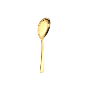 304 Stainless Steel Flat Bottom <b>Spoon</b> Thickened Chinese Style Household Dining <b>Spoon</b> For Rice Watermelon Stirring Table Use - Product Image 2