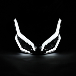 Ensemble de phares à LED DOT, phare avant compatible avec <span class=keywords><strong>Honda</strong></span> <span class=keywords><strong>Forza</strong></span> NSS350 NSS250 <span class=keywords><strong>2023</strong></span> 2024 2025, phare de moto XF140237 - Product Image 2