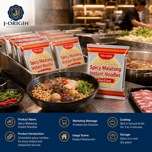 Nouilles instantanées épicées Malatang à base de farine de blé, non frites, 60g, pour Hot Pot, repas prêt à manger, en carton, approvisionnement OEM en vrac, cuisson en 4 minutes - Product Image 5