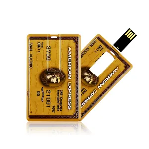 Gitra高品质塑料信用卡Pendrive USB闪存驱动器4GB