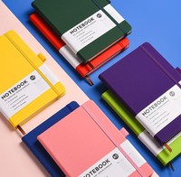 Carnets A5 en cuir pour l'école Journal couverture rigide avec logo personnalisé de luxe en gros