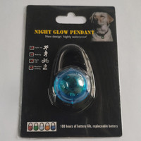 Pendentif LED lumineux étanche en plastique solide pour animaux de compagnie, idéal pour la sécurité nocturne en extérieur