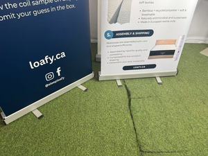 Portable 31x79inches Retractable <strong>Pop</strong>-<strong>up</strong> Banner <strong>Stand</strong> <strong>Display</strong> for Parties and Business Events Roll-<strong>Up</strong> <strong>Display</strong> - Product Image 3