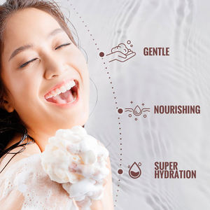 Gel de Baño Corporal de Coco Nutritivo, Sin Sulfatos, de Alta Espuma, de Marca Blanca Personalizada del Fabricante, 250 ml/500 ml, para Todo Tipo de Piel - Product Image 5