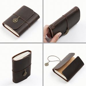 Genuine Leather Tri-Fold Travel Book Diy Journal Modern Notepad <b>Creative</b> Tn Recording Pad Embossed Promotional <b>Gifts</b> - Product Image 6