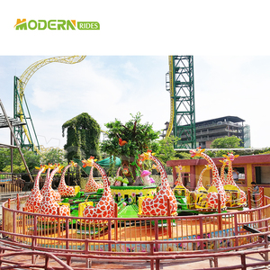 Manège Girafe : Grand équipement d'amusement extérieur pour parcs et fêtes foraines - Product Image 2