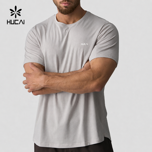 Maglietta da <span class=keywords><strong>Uomo</strong></span> OEM HUCAI Personalizzata, Traspirante, in Rete, ad Asciugatura Rapida, Leggera, per Fitness, Allenamento, Corsa e Palestra - Product Image 1