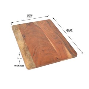 Planche à découper en bois d'acacia Blocs à découper pour fromage, viande, légumes, <span class=keywords><strong>charcutier</strong></span> pour la cuisine en bois - Product Image 3