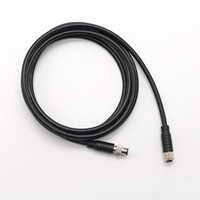 Câble d'extension M12 étanche IP68 haute flexibilité 4 broches (-20~+85°C 1M/Personnalisé) pour système Ethernet industriel Profinet
