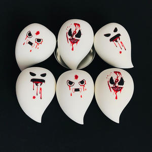 <span class=keywords><strong>Halloween</strong></span> série fantôme visage <span class=keywords><strong>maquillage</strong></span> outil imprimé expression citrouille <span class=keywords><strong>maquillage</strong></span> éponge - Product Image 1