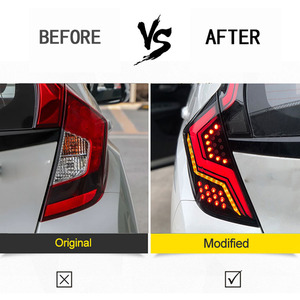 Luces Traseras LED para Automóviles, Accesorios para Honda Jazz Fit GK5 2014-2020, Conjunto de Lámparas Traseras - Product Image 3