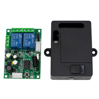 Récepteur sans fil 433Mhz Télécommande AC 85-256V 2CH DIY Relay Module RF EV1527 Learning Code Transmitter Controller