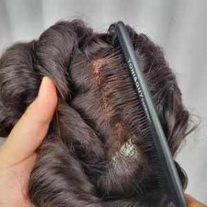 Venta al por mayor, envío inmediato: Prótesis capilar de reemplazo <span class=keywords><strong>para</strong></span> hombres con calvicie, base de PU ultrafina de 0.02-0.04mm, densidad del 120%, onda corporal. - Product Image 2