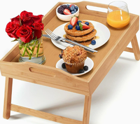 Table pliante moderne en bambou pour la maison, la chambre, le petit-déjeuner, légère, résistante à l'eau, portable, pour la plage, le pique-nique en plein air
