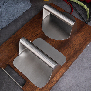 Prensa de carne cuadrada de acero inoxidable para hacer hamburguesas, herramienta de Metal de forma cuadrada para cocinar barbacoa, hamburguesas - Product Image 4