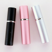 Flacon vaporisateur en aluminium transparent de 5 ml pour voyage, vide, pour parfum ou savon liquide, capacité personnalisable, soins personnels, logo personnalisé
