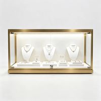 Vitrines à bijoux en acrylique personnalisables GZowin avec éclairage LED pour les bijouteries, les salles d'exposition de luxe - Écologiques et durables