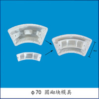 Offre Spéciale Moule en plastique pour bloc de béton rond de 70 cm de diamètre, pour inspection de blocs, briques, manilles et puits d'égout
