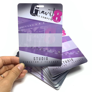 Customized Size VIP Passes PVC/Polyester ID Card Business Event Working Staff Badge Card with Lanyard Eco-Friendly Durable