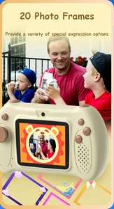 CTP11X Factory Outlet 1080P HD Cartoon Kids Camera giocattoli per bambini con 3 giochi di Puzzle per regalo di compleanno per bambini - Product Image 4