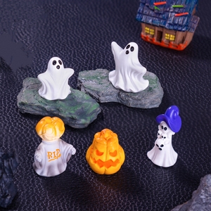 Ornamenti artigianali in resina in miniatura accessori per decorazioni da <span class=keywords><strong>giardino</strong></span> fata di Halloween villaggi e statuette in miniatura - Product Image 4