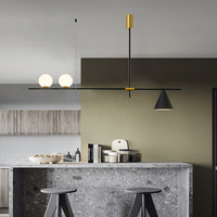 JACKSUN Nordique Salon Fer Lustre Moderne Simple Lumière De Luxe Éclairage Creative Table À Manger Bar Étude Personnalisé Ligne