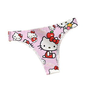 Braguitas de Seda de Hielo sin Costuras, Transpirables, Antibacterianas, de Tiro Bajo, con Apliques Estampados para Mujer - Product Image 2