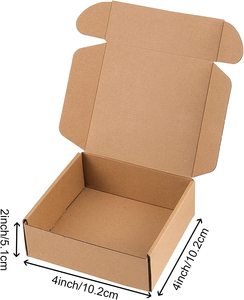 Promozionale vario durevole utilizzando Kraft riciclato pieghevole cartone di carta spedizione personalizzato marrone Mailer Box - Product Image 6